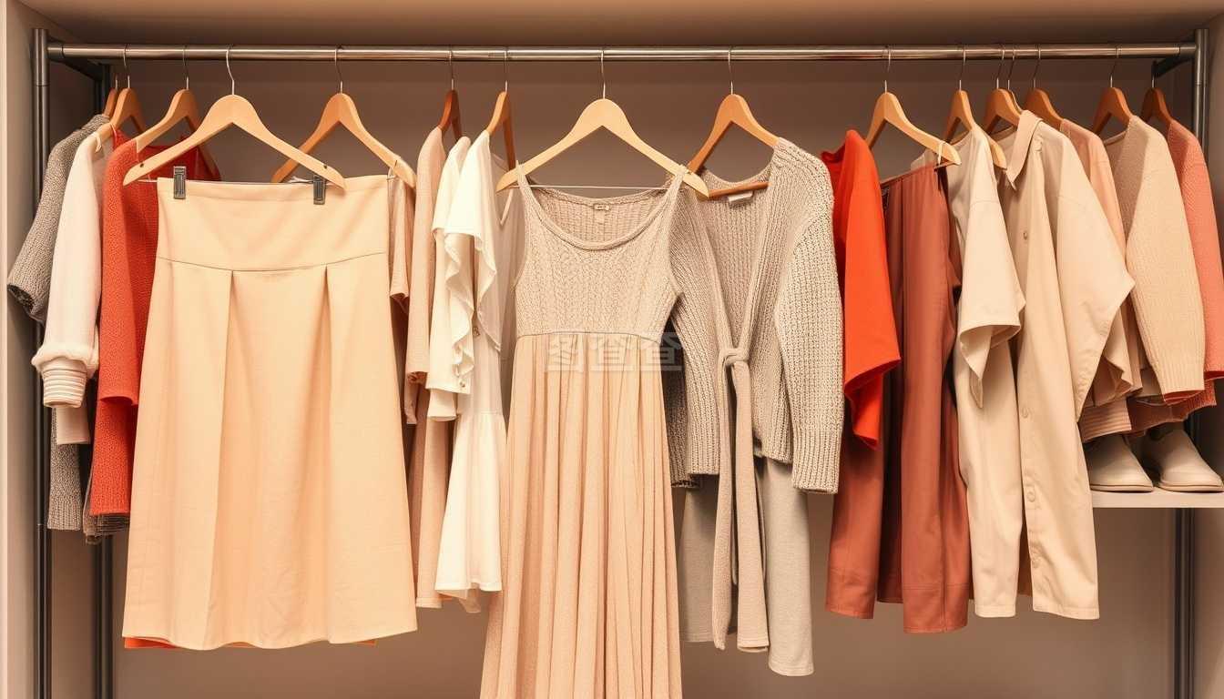 服装销售,衣架,裙子和连衣裙,毛衣和裤子,鞋子销售。二手店,女装零售,购物要素载体。服装零售,衣橱销售,服装销售载体